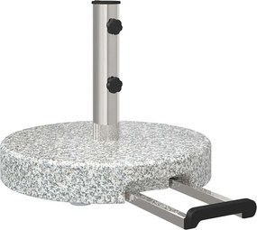 vidaXL Βάση ομπρέλας Γκρι Ø 45 x 37.5 εκ. Γρανίτης