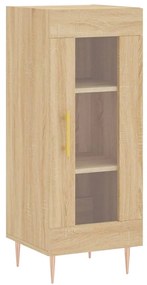 vidaXL Μπουφές Sonoma δρυς 34,5 x 34 x 180 εκ. από Επεξεργασμένο Ξύλο