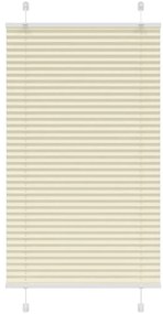 vidaXL Πλισέ περσίδα Κρέμα 75x150 cm Πλάτος υφάσματος 74,4 cm