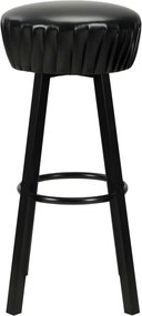 vidaXL Καρέκλες Μπαρ 2 τεμ. Μαύρες από Συνθετικό Δέρμα