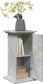 vidaXL Βάση Οθόνης με Αποθ. Γκρι Σκυρ. 31x30x60 εκ. Επεξεργ. Ξύλο