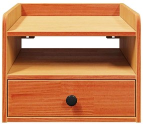 vidaXL Κομοδίνο Καφέ κεριού 38 x 36 x 29.5 εκ Μασίφ ξύλο πεύκου