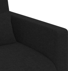 vidaXL Σετ Καναπέ 2 pcs Μαύρο 158 x 78 x 80 εκ ύφασμα
