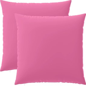 vidaXL Κάλυμμα Μαξιλαριού 2 pcs HEERLEN Ροζ 65 x 65 εκ. Πολυεστέρας