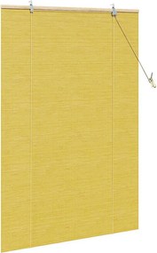 vidaXL Ρόλερ (στόρι) Κίτρινο 100 x 160 cm Μπαμπού