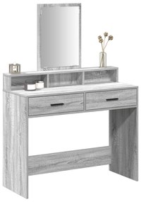 vidaXL Τουαλέτα με Συρτάρια Γκρι Σονομα 100x41x140 εκ