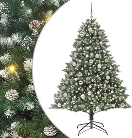 vidaXL Τεχνητό Χριστουγεννιάτικο Δέντρο με 300 LED Πράσινο 180 cm