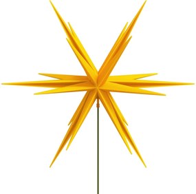 vidaXL Φωτιστικό Χριστ με LED Αναδιπλούμενο Κίτρινο 57εκ Ακίδα Εδάφους