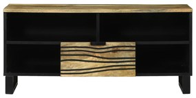 vidaXL Ντουλάπα τηλεόρασης - 100 x 33.5 x 46 εκ., φτιαγμένη από μασίφ ξύλο μάνγκο.