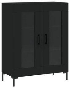 vidaXL Ντουλάπι Μαύρο 69,5x34x180 εκ. από Επεξεργασμένο Ξύλο