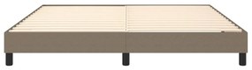 vidaXL Σκελετός Κρεβατιού Χωρίς Στρώμα Taupe 160x200 εκ. Υφασμάτινο