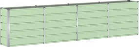 vidaXL Γλάστρα Πράσινο 320 x 40 x 75 εκ. Ατσάλι