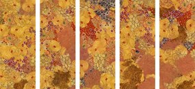 Αφαίρεση εικόνων 5 μερών σε στυλ G. Klimt - 200x100