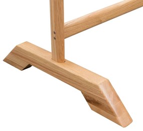 vidaXL Κρεμάστρα Ρούχων Δαπέδου 125 x 150 εκ. από Μασίφ Ξύλο Δρυός