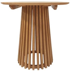 Τραπέζι Kenda mindi ξύλο σε φυσική απόχρωση Φ80x75εκ 80x150x75 εκ.