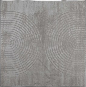 vidaXL Χαλί εσωτερικού χώρου GALATI Γκρι 120 x 120 cm Πολυεστέρας