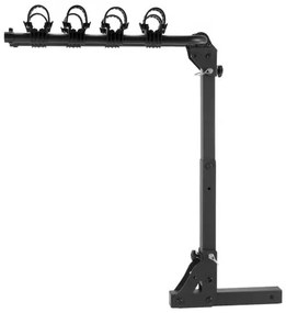 VEVOR Hitch Mount Bike Rack, 4-Bike Carrier Rack, 150 LBS Capacity Bike Rack Hitch for 2-inch Receiver, Titling and Folding Bike Carrier with No-Wobble U Bolt and Strap, for Car, SUV, Truck, RV, Rectangular interface
