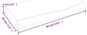 ΠΑΓΚΟΣ ΜΠΑΝΙΟΥ ΑΝ. ΚΑΦΕ 60X30X(2-6) ΕΚ. ΕΠΕΞΕΡΓ. ΜΑΣΙΦ ΞΥΛΟ 3156103