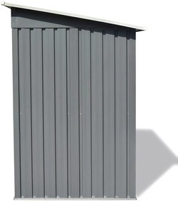 vidaXL Αποθήκη Κήπου Γκρι Μεταλλική