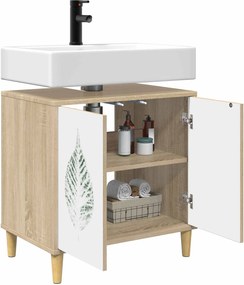 vidaXL Ντουλάπι Μπάνιου HANAU Sonoma 60 x 40 x 60 εκ
