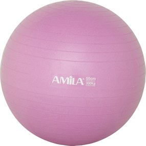 Amila Μπάλα Γυμναστικής GYMBALL 55cm Ροζ (95827)