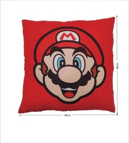 Μαξιλάρι Mario Bros 39 x 3 x 41 cm Πολύχρωμο πολυεστέρας Έντυπη Παιδικά