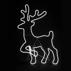 "STANDING REINDEER" 500LED ΣΧΕΔΙΟ 5m ΦΩΤΟΣΩΛ ΝΕΟΝ ΨΥΧΡΟ ΛΕΥΚΟ IP44 54x82cm 1.5m ΚΑΛΩΔ ACA X085002414