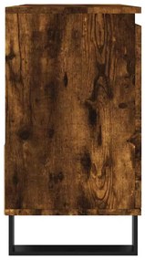 vidaXL Ντουλάπι Μπάνιου Καπνιστή Δρυς 65x33x60 εκ. Επεξεργασμένο Ξύλο