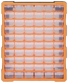 vidaXL Κουτί Αποθήκευσης/Οργάνωσης με 60 Συρτάρια 38 x 16 x 47,5 εκ.