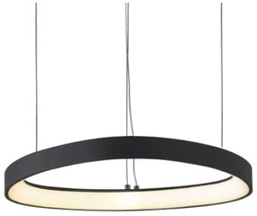 Φωτιστικό Οροφής Harmony BR97LEDP40BK 36W Led Φ42cm 120cm Black Aca Αλουμίνιο