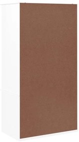 Ντουλάπα ALTA Λευκή 90 x 55 x 170 εκ. από Μασίφ Ξύλο Πεύκου - Λευκό