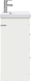 vidaXL Σετ Επίπλων Μπάνιου Λευκό 61 x 40 x 84,5 εκ Επεξεργασμένο Ξύλο