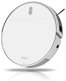 Muhler Bobby 1 Σκούπα Ρομπότ με Wi-Fi Λευκή