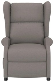 vidaXL Πολυθρόνα Ανακλινόμενη Ηλεκτρική Ανάκλιση Taupe Υφασμάτινη