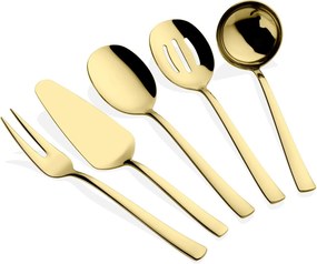 Service Set (5 Pieces) Ella Titanium - Gold Gold