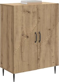 vidaXL Πλαϊνό γραφείο Artisan Δρυς 66 x 34,5 x 89,5 εκ