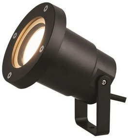 Σποτ Φωτιστικό Κήπου IP65 Φ95X100 GU10 Eurolamp-145-82024-Μαύρο 145-82024