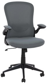 Office Chair FB91178.10, black frame, grey mesh fabric, 60x56x105