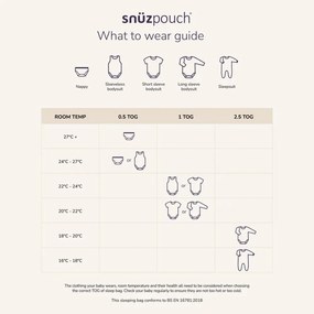 SNUZ POUCH Βρεφικός υπνόσακος SAND CLOUD 2,5tog