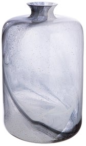 Βάζο γιακά "Fumo" Γυάλινα Σκεύη Μαύρο Λευκό D195X32Cm D195X32Cm-05161128