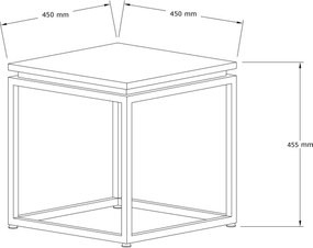 Coffee Table Leylak - Black Black