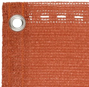 vidaXL Διαχωριστικό Βεράντας Πορτοκαλί 90 x 400 εκ. από HDPE