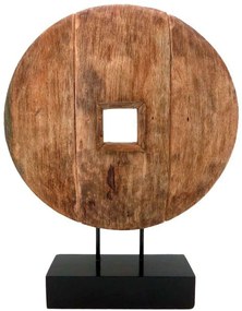 Διακοσμητικό Cart 312-000034 40x9x54cm Natural-Black Inart Metal,Wood