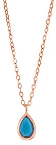 Μενταγιόν Senza Silver 925 Rose Gold Plated