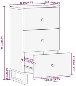 ΒΟΗΘΗΤΙΚΟ ΈΠΙΠΛΟ ΚΑΦΕ/ΜΑΥΡΟ 40X33,5X75 ΕΚ. ΜΑΣΙΦ ΞΥΛΟ ΜΑΝΓΚΟ 356806