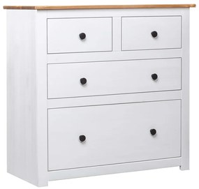 vidaXL Μπουφές Λευκός 80 x 40 x 83 εκ. από Ξύλο Πεύκου Σειρά Panama
