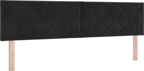 vidaXL Κεφαλάρι Μαύρο 180 cm Βελούδο