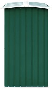 vidaXL Υπόστεγο Αποθήκευσης Ξύλων Πράσινο 172x91x154 εκ. Γαλβ. Ατσάλι