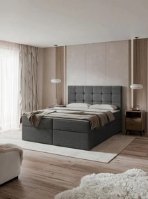 Επενδυμένο κρεβάτι Luanda-160 x 200-Gkri Skouro