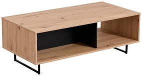 Τραπεζάκι Σαλονιού Sardinia Artisan Oak - Μαύρο 120.5x60.5x42.5 εκ. 120.5x60.5x42.5 εκ.